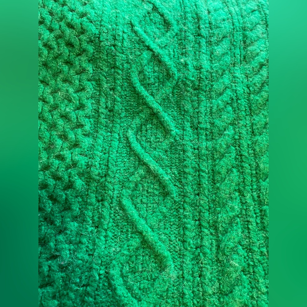 J. Crew oversized V neck cable knit cardigan women’s plus size 2X - Picture 7 of 7